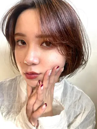 ショート カラー レイヤー/似合わせ TAKUYAのヘアスタイル