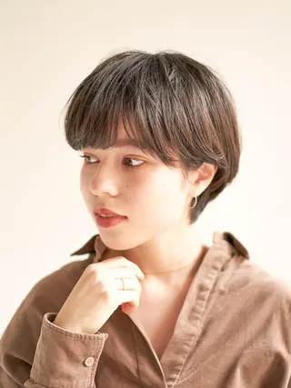 ショート カラー 銀座⚜️【脱白髪染め 美髪矯正】トグチのヘアスタイル