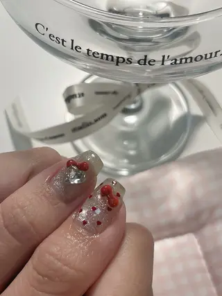 ネイル lettie🎀 京都ガーリーネイルのネイルデザイン