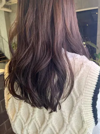 ロング カラー ♱地雷カラー♱ウルフ ♱ 藍衣 ♱のヘアスタイル