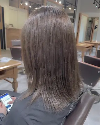ミディアム 髪質改善/艶カラー 🤍mizueのヘアスタイル
