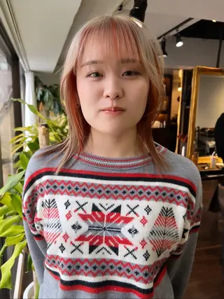 ミディアム カラー nendo_hair所属・ハイトーン/ボブ 🎀sonokaのヘアスタイル