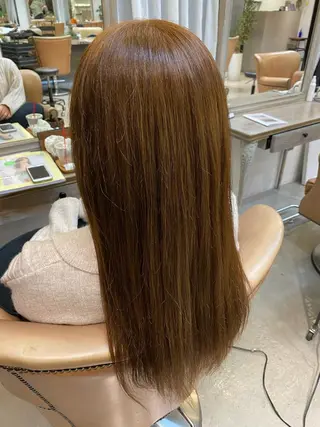 ロング カラー しまだ みゆのヘアスタイル