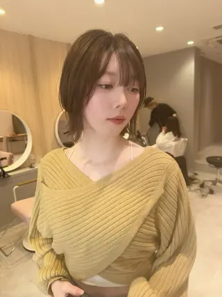 ミディアム カラー ✂️似合わせの魔術師 石田一樹✂️のヘアスタイル