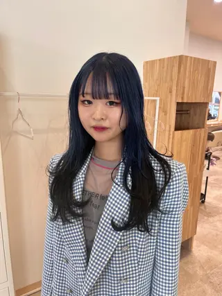 ロング カラー スパイキー/レイヤー /キッズカラー/望愛のヘアスタイル