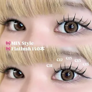 マツエク・マツパ PLATINUM DOLL アイリ💚のマツエク・マツパデザイン