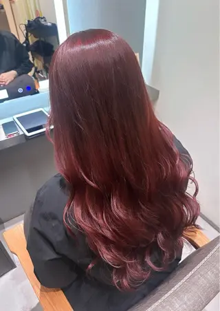 セミロング カラー ヘアアレンジ 🇰🇷韓国ｽﾀｲﾙ ﾚｲﾔｰ/ayanaのヘアスタイル