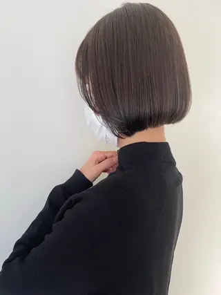 カラー 🫒🫒ブリーチなし 艶カラー🫒ヤマシロのヘアスタイル