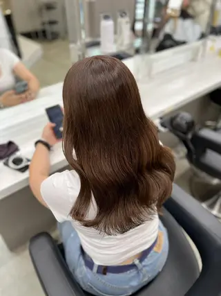 カラー 愛され透明感🪽トレ ンドヘア🪽池袋のヘアスタイル