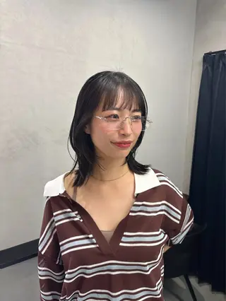 ミディアム Haruka韓国風 似合わせカット♡のヘアスタイル