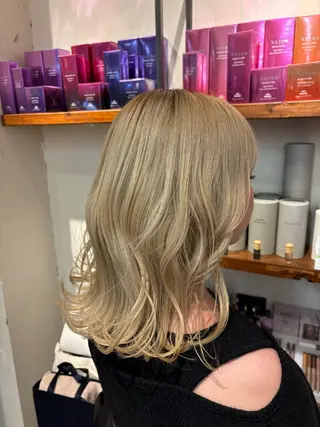 セミロング ゆうこ🍀髪質改善/ ストレート/艶カラーのヘアスタイル