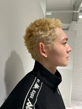 パーマ メンズ SALOWIN大宮東口店所属・骨格補正カット✂︎ 🌟菅野陽介🌟のヘアスタイル