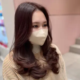 ロング 赤羽今日子/レイヤー /盛れる顔まわりのヘアスタイル