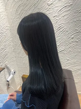 セミロング カラー 🥀韓国ヘア🥀 宮津真菜のヘアスタイル