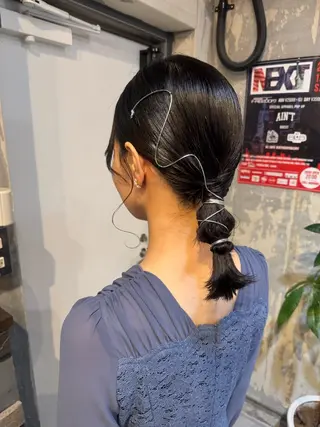 ミディアム ヘアアレンジ A.R.K NORIのヘアスタイル