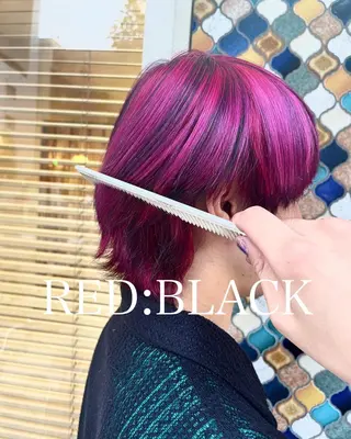 ハイトーン/ワンカラ /レイヤー/ウルフのヘアスタイル