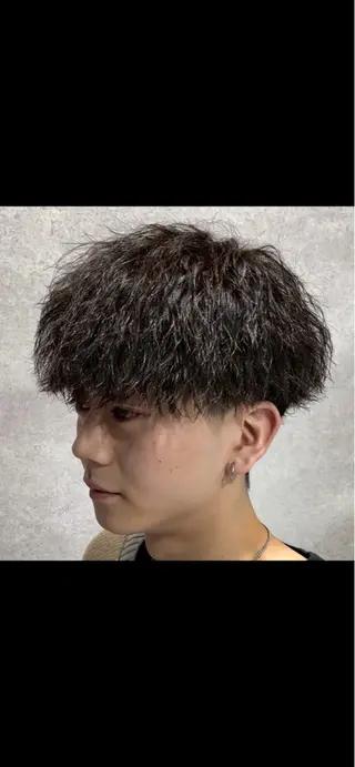 ショート パーマ メンズ トレンド🔥メンズ 特化⚡️網野裕希のヘアスタイル