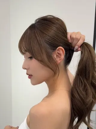 ロング 韓国ヘア🤍🇰🇷 ‪🫶🏻吉満のヘアスタイル