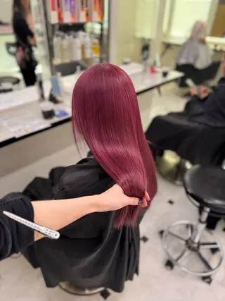 ロング 韓国ガーリー🤍暖 色カラー🤍misaのヘアスタイル
