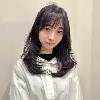 ミディアム 🌹ハッシュカット、 レイヤー韓国ヘア🌹のヘアスタイル