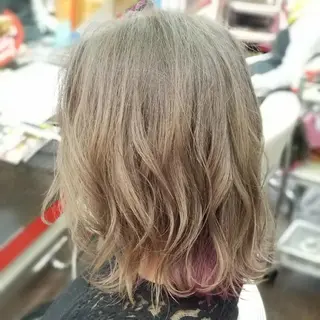 ミディアム カラー 植田 /エクステ /ブリーチ/髪質改善のヘアスタイル