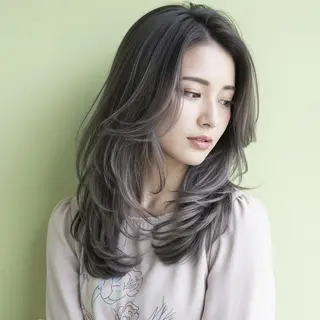 ロング カラー Halo/長居美容室 ショート/ROKIのヘアスタイル