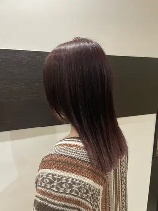 セミロング カラー スタイリスト /YUNAのヘアスタイル