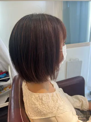 ショート 🥣🫧艶カラー 🦋アカマ ミユ🦋のヘアスタイル