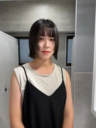 sena⌇ボブ ⌇透明感カラー🦙♡のヘアスタイル