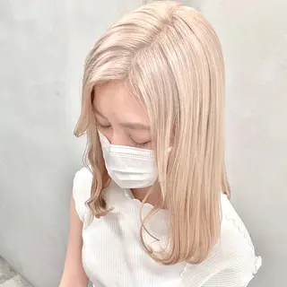 セミロング カラー MiL所属・✨ハイトーン✨ 濱田知孝のヘアスタイル