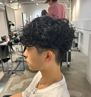 パーマ メンズ 💈メンズパーマの 匠💈曲がる縮毛矯正のヘアスタイル
