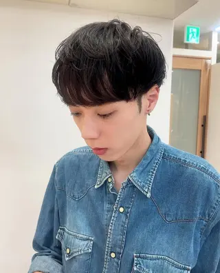 メンズ hana✂︎メンズ ニュアンスパーマのヘアスタイル
