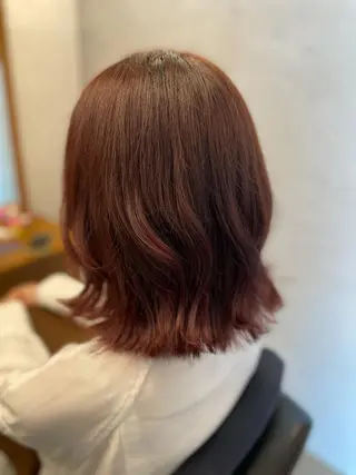 ミディアム 髪質改善カラー🫧 西岡 有希のヘアスタイル