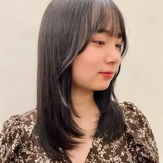 ミディアム カラー Paddle所属・似合わせレイヤー/ レイヤーパーマ/高倉のヘアスタイル