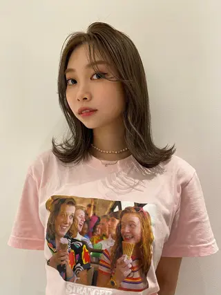 ミディアム ボブ/透明感カラー 🧸YUI❤️のヘアスタイル