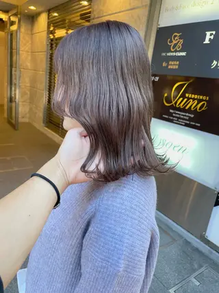 ミディアム カラー 髪質改善will hairdesignのヘアスタイル