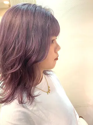 セミロング カラー DiMPlE  ディンプル所属・🌸スタイリスト 山浦美恵のヘアスタイル