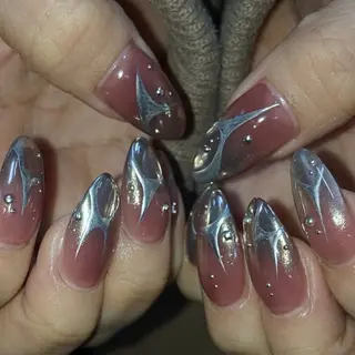 ネイル kana/モード ・グランジ⛓🎼のネイルデザイン