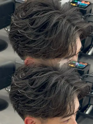 カラー パーマ メンズ 札幌メンズヘア指名 No.1光👑👑のヘアスタイル