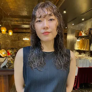 セミロング パーマ ◽️モードヘア◽️ SHOUTOのヘアスタイル