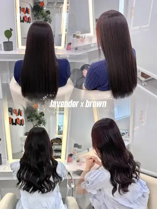 カラー R/🎀 ヘアセット・艶カラーのヘアスタイル