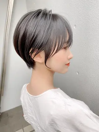 ショート カラー lab.by ioe中崎店所属・中北篤志 ショートボブのヘアスタイル