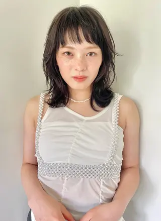 セミロング yukii しまむら のぞみ/八事のヘアスタイル