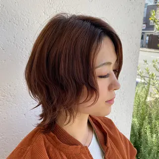 ミディアム カラー 恒松 大毅のヘアスタイル