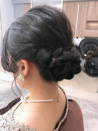 ヘアアレンジ 艶カラー🩶縮毛矯正 辻紗耶加のヘアスタイル