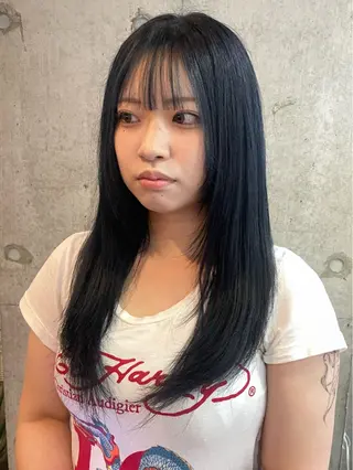 ロング カラー MASHIRO💎 透明感カラー/カットのヘアスタイル