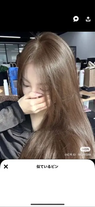 カラー 🤍ベージュ/透明感 韓国ヘア/まりん🤍のヘアスタイル