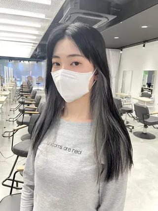 セミロング カラー risa 。のヘアスタイル