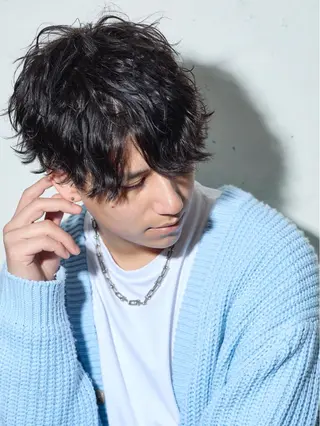 ショート パーマ メンズ 辻堂メンズ特化 YU-YAのヘアスタイル