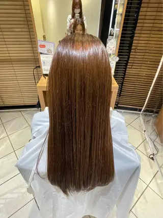 ロング カラー 井上 結のヘアスタイル
